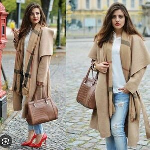 Zara wool vest coat jacket